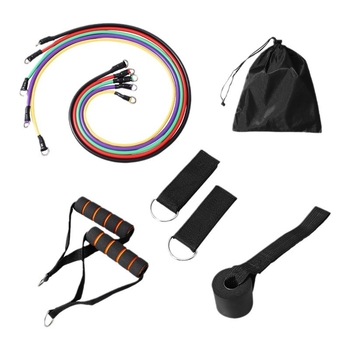 TEP11-osaline komplekt tõmbeköit, elastne multifunktsionaalne tõmbevöö, meestele ja naistele mõeldud treeningköis, tõmbeköis