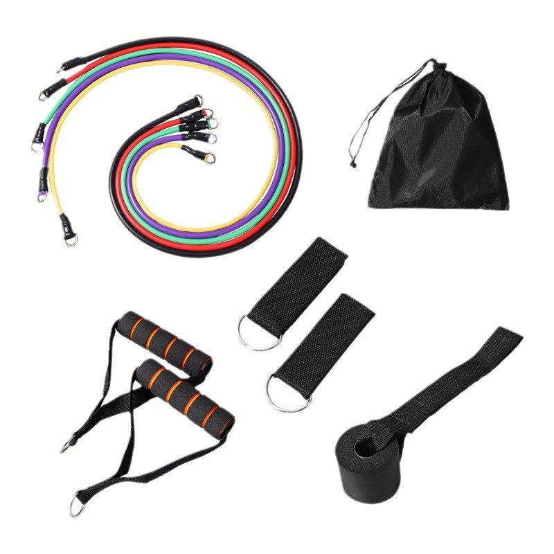 TEP11-osaline komplekt tõmbeköit, elastne multifunktsionaalne tõmbevöö, meestele ja naistele mõeldud treeningköis, tõmbeköis