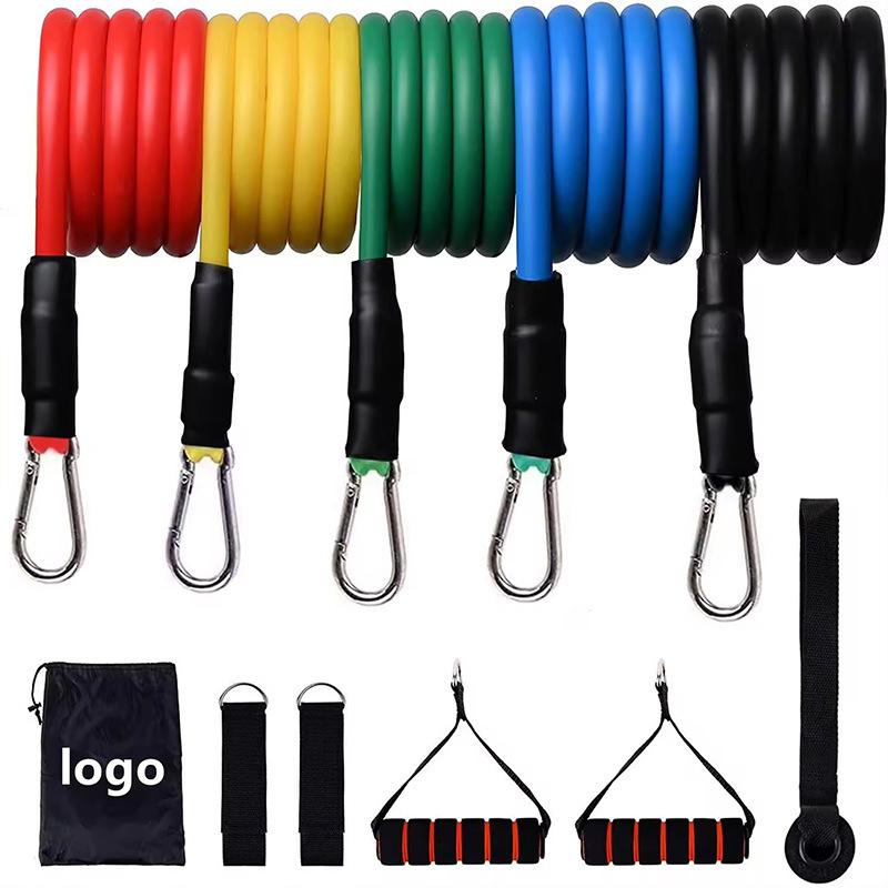 TEP11-osaline komplekt tõmbeköit, elastne multifunktsionaalne tõmbevöö, meestele ja naistele mõeldud treeningköis, tõmbeköis