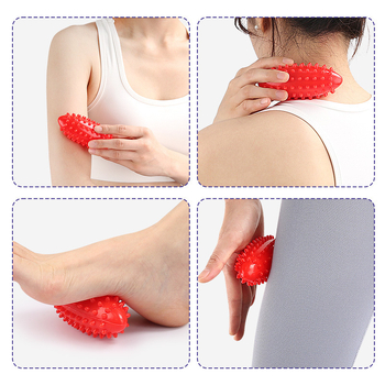 Sportas Joga Fitnesas Jūros agurkų masažo kamuoliukas Ranka Pėda Pėda Dugnas Akupunktūros Spaudimas Fascija Atpalaiduojantis Ežys Ranka Kietas Kamuolys