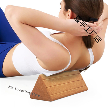 Τριγωνικό τούβλο από φελλό γιόγκα, τούβλο υψηλής πυκνότητας για χαλάρωση μέσης και κοιλιάς, τούβλο βοηθήματος χορού για παιδιά, τούβλο γυμναστικής