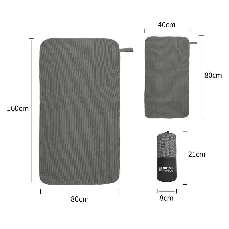 Tekstūros greitai džiūstantis maudymosi rankšluostis Greitai džiūstantis paplūdimio rankšluostis Suaugusiųjų vyrų ir moterų sportinis fitneso kelioninis nešiojamas didelis rankšluostis