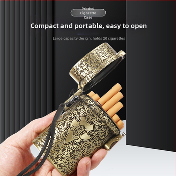 laos hulgimüügis Blood Bath Gangster Shelby sigaretiümbris paks, keskmine, õhuke, kolmest metallist sigaretiümbris, 20 pakki paks tarnekaelarihm