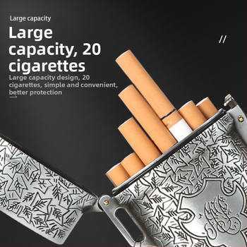 laos hulgimüügis Blood Bath Gangster Shelby sigaretiümbris paks, keskmine, õhuke, kolmest metallist sigaretiümbris, 20 pakki paks tarnekaelarihm