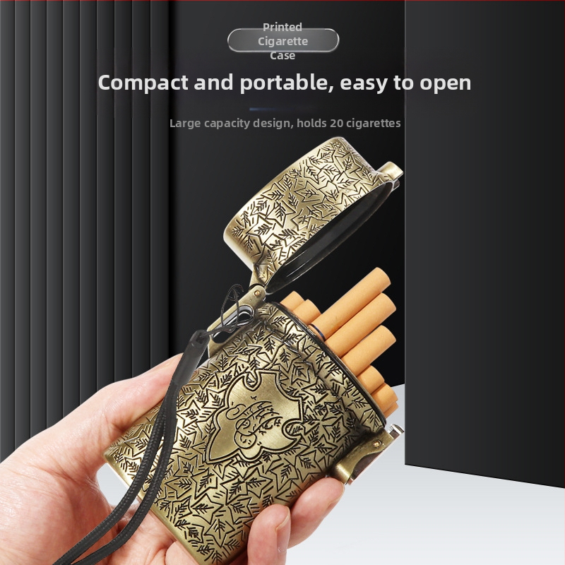 laos hulgimüügis Blood Bath Gangster Shelby sigaretiümbris paks, keskmine, õhuke, kolmest metallist sigaretiümbris, 20 pakki paks tarnekaelarihm