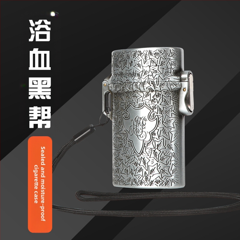 laos hulgimüügis Blood Bath Gangster Shelby sigaretiümbris paks, keskmine, õhuke, kolmest metallist sigaretiümbris, 20 pakki paks tarnekaelarihm