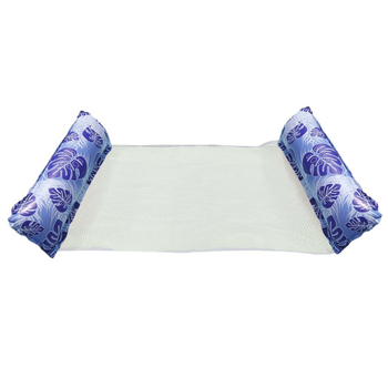 Sandėlyje esantis pripučiamas dviejų vamzdžių, lapų rašto, sulankstomas vandens hamakas, viengubas atlošiamas, plūduriuojantis baseinas