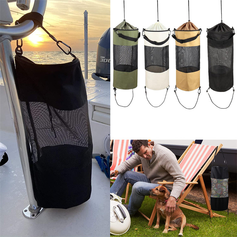 Laeva prügikott, jahi-kajaki prügikott, kruiisilaeva hingav võrgust kott, mugav hoiustamine