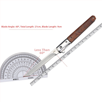 Amazoni populaarseks müüdav maagilise pliiatsiga kokkupandav nuga, ellujäämisnuga, M390 pliiatsiga nuga, Damaskuse mustriga matkanuga