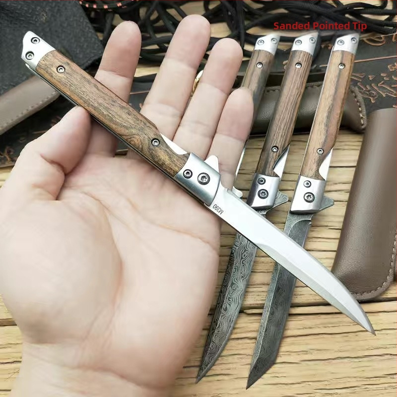 Amazon горещо продаван сгъваем нож с магическа писалка, нож за оцеляване на открито, нож M390, нож за писалка, нож за къмпинг с дамаски мотив