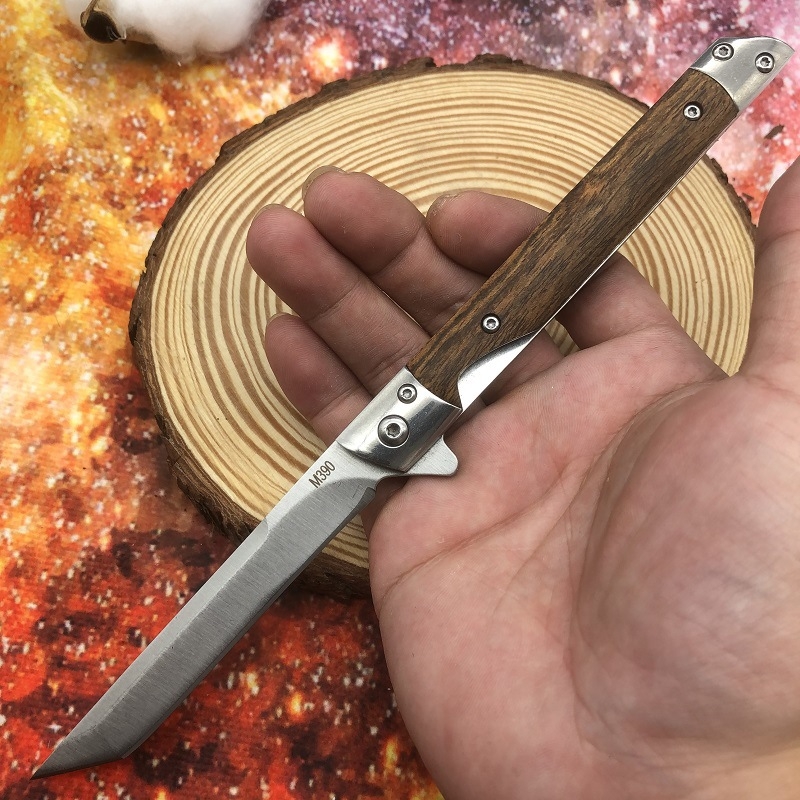 m390 kuldne sandlipuust maagiline pliiatsiga kokkupandav nuga matkanuga taskunuga taktikaline nuga väike nuga enesekaitse nuga kaasaskantav nuga