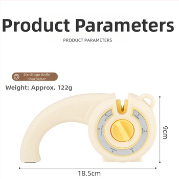 Kuus-ühes multifunktsionaalne noateritaja majapidamisköögi käärid kööginoa teritamiseks kivist noateritaja