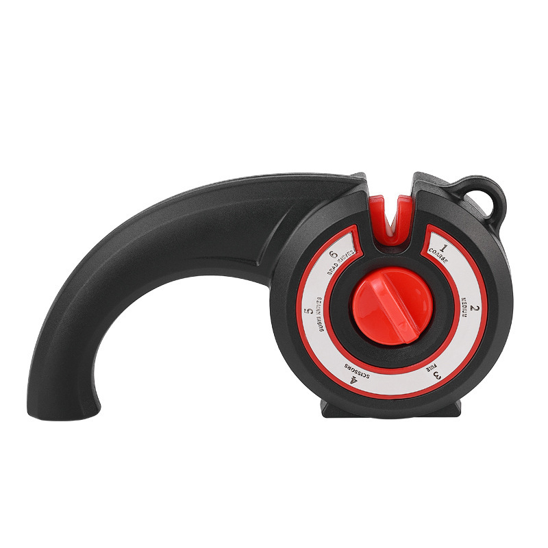 Kuus-ühes multifunktsionaalne noateritaja majapidamisköögi käärid kööginoa teritamiseks kivist noateritaja