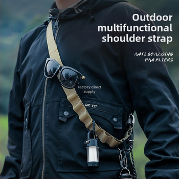 Õues telkimiseks mõeldud rippnöör, multifunktsionaalne suvaline vöö, reguleeritav pikk õlarihmaga seljakott, rippnöör, varikatuse kaelarihm