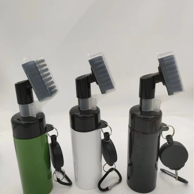 Uus pihustuspudeli puhastushari golfi golfikepi puhastushari pressitüüpi veepihusti puhastuskepi pea soon