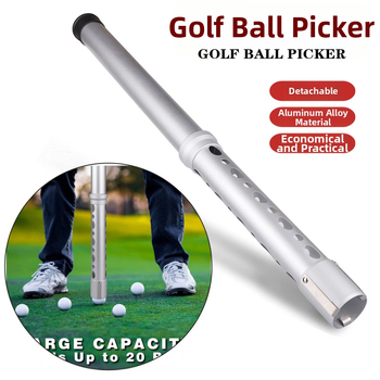 Golfi alumiiniumist palli üleskorjamistoru, ülemise ja alumise osa lihtne lahti võtta, golfipalli üleskorjamisseade Amazoni kuum müük