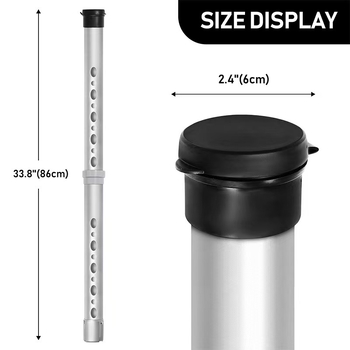 Σωλήνας παραλαβής μπάλας γκολφ αλουμινίου εύκολος στην αποσυναρμολόγηση άνω και κάτω τμήματος σωλήνας παραλαβής μπάλας συσκευή παραλαβής μπάλας γκολφ ζεστό πώληση Amazon