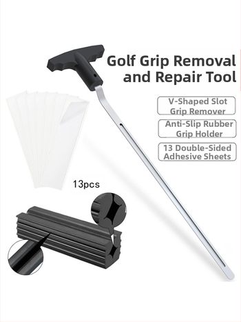 Golfi käepideme vahetustööriist, kolmeosaline eemaldaja, 13-osaline kahepoolne teip, kummist klamber, golfitarvikud