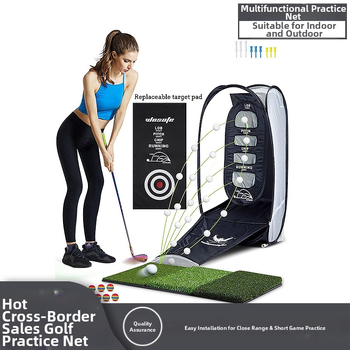 Golfi harjutusvõrk, kiikumisvarda lõikevõrk, sise- ja välistingimustes kasutatav kokkupandav võitluspuur võitluspadjaga