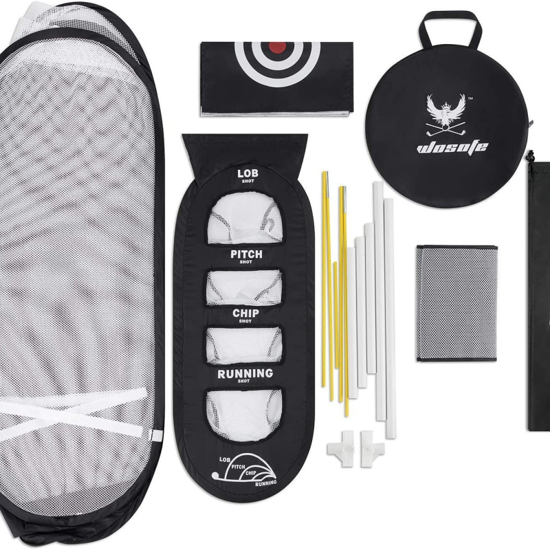 Golfi harjutusvõrk, kiikumisvarda lõikevõrk, sise- ja välistingimustes kasutatav kokkupandav võitluspuur võitluspadjaga