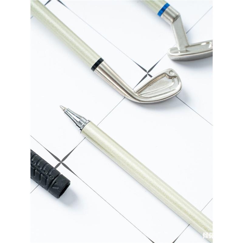 Naljakas uus golfiväljaku mini-kuulipastapliiatsi kinkekarbi komplekt loominguline klubi kuulipastapliiats geelpliiats mänguasjapliiats