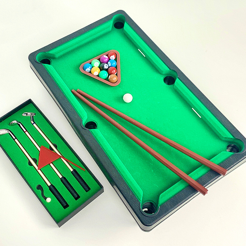 Naljakas uus golfiväljaku mini-kuulipastapliiatsi kinkekarbi komplekt loominguline klubi kuulipastapliiats geelpliiats mänguasjapliiats
