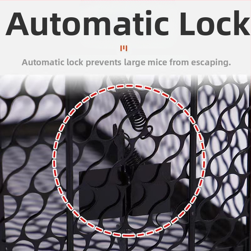 Капан за плъхове от производителя, чувствителна метална желязна клетка за капан за мишки за домашна употреба, високоефективен при унищожаване на плъхове