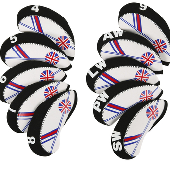 κάλυμμα μπαστούνιου ψηφιακό σετ καπέλων καλύμματος κεφαλής γκολφ αξεσουάρ εξάσκησης κάλυμμα σιδερένιου μπαστουνιού κάλυμμα μπαστούνιου γκολφ εθνικής σημαίας