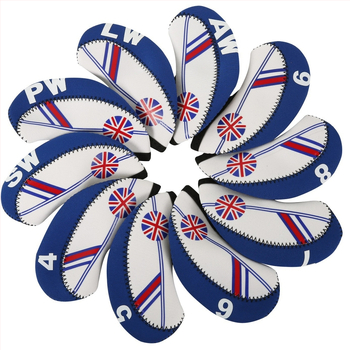 κάλυμμα μπαστούνιου ψηφιακό σετ καπέλων καλύμματος κεφαλής γκολφ αξεσουάρ εξάσκησης κάλυμμα σιδερένιου μπαστουνιού κάλυμμα μπαστούνιου γκολφ εθνικής σημαίας