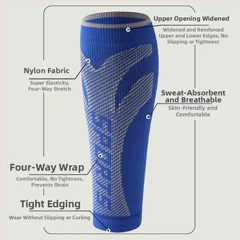 Sportinės blauzdų apsaugos gradientinės kompresinės itin elastingos, kvėpuojančios kojų movos, blauzdų apsaugos suaugusiesiems, dviračių sportui su šokdyne, sportinės blauzdų kojinės