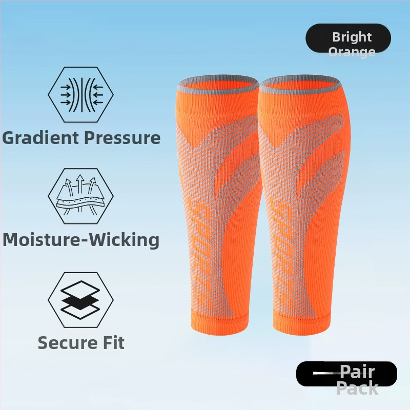 Sportinės blauzdų apsaugos gradientinės kompresinės itin elastingos, kvėpuojančios kojų movos, blauzdų apsaugos suaugusiesiems, dviračių sportui su šokdyne, sportinės blauzdų kojinės