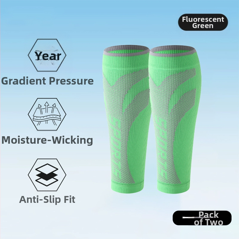 Sportinės blauzdų apsaugos gradientinės kompresinės itin elastingos, kvėpuojančios kojų movos, blauzdų apsaugos suaugusiesiems, dviračių sportui su šokdyne, sportinės blauzdų kojinės