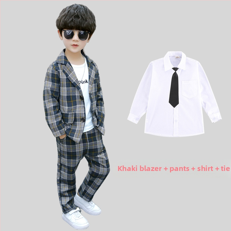 Laste ülikond lillepoisi klaveriesinemise saatejuhi kleit kena briti jakk poiste ülikond