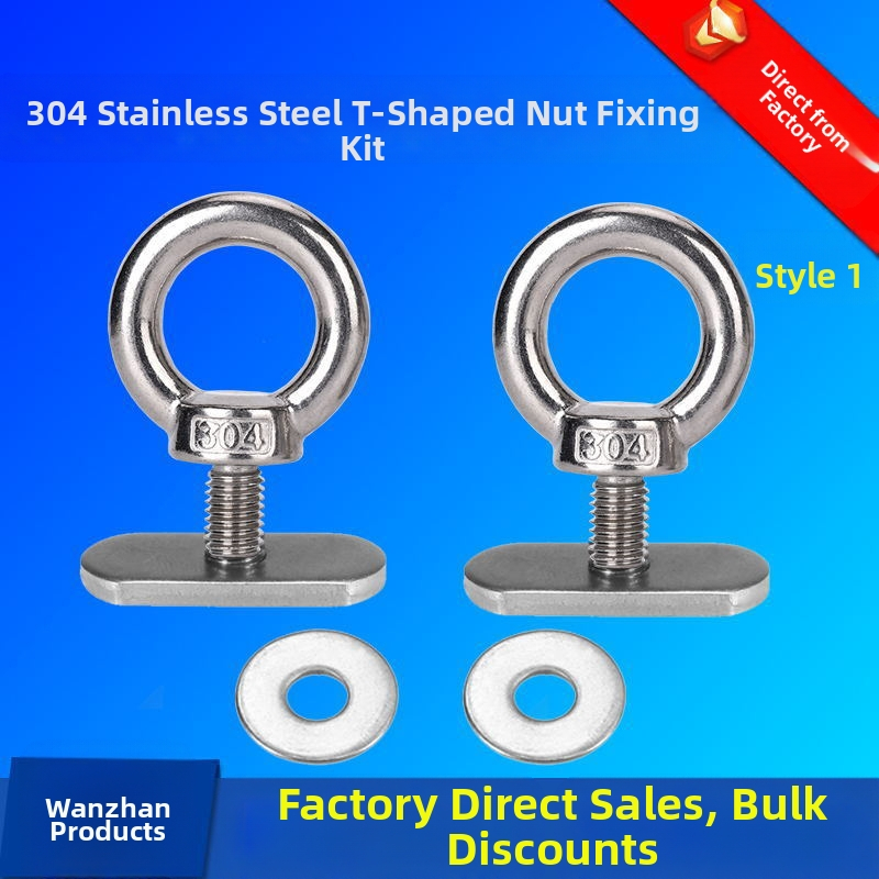 Фабрично доставяне на 304 неръждаема стомана гайка за каяк аксесоари за багаж куфар за плъзгане на релса винтова кука пръстен за каяк