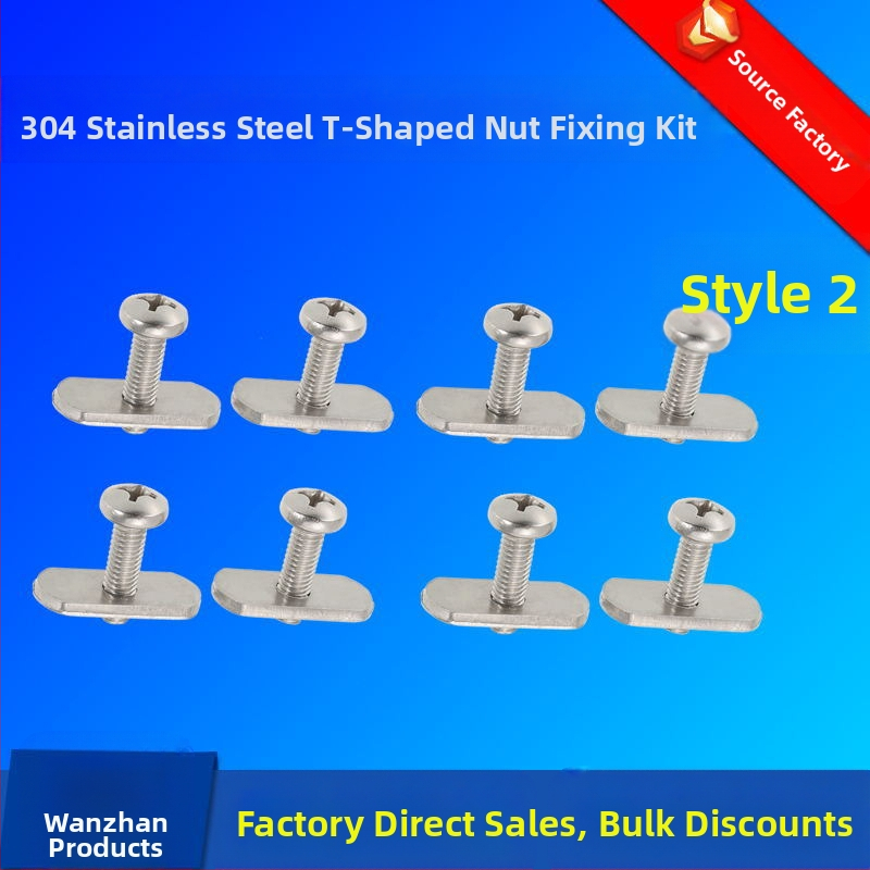 Фабрично доставяне на 304 неръждаема стомана гайка за каяк аксесоари за багаж куфар за плъзгане на релса винтова кука пръстен за каяк
