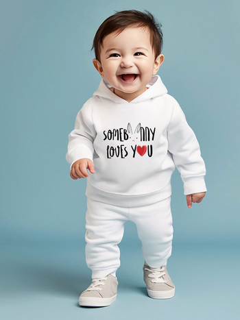 Διασυνοριακό εργοστάσιο εξωτερικού εμπορίου άμεσες πωλήσεις παιδικών ενδυμάτων νέα παιδικά κουκούλα αγόρι μωρό Πάσχα κουνέλι τυπωμένο πουλόβερ κοστούμι