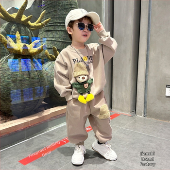 Bērnu pavasara uzvalks Vīriešu sporta apģērbs Bērnu apģērbu komplekts Tērps Zīdaiņu apģērbs Bērnu apģērbs Pavasara sprādzieni