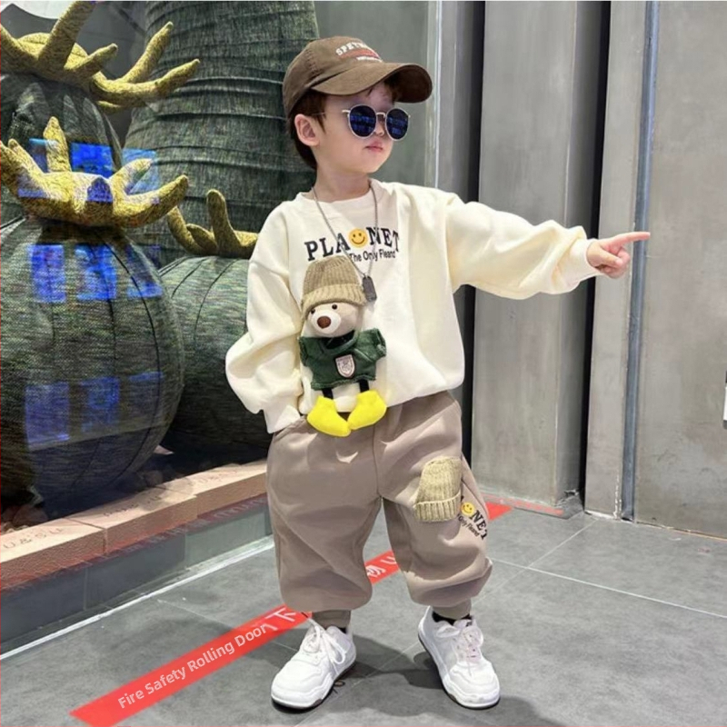 Bērnu pavasara uzvalks Vīriešu sporta apģērbs Bērnu apģērbu komplekts Tērps Zīdaiņu apģērbs Bērnu apģērbs Pavasara sprādzieni