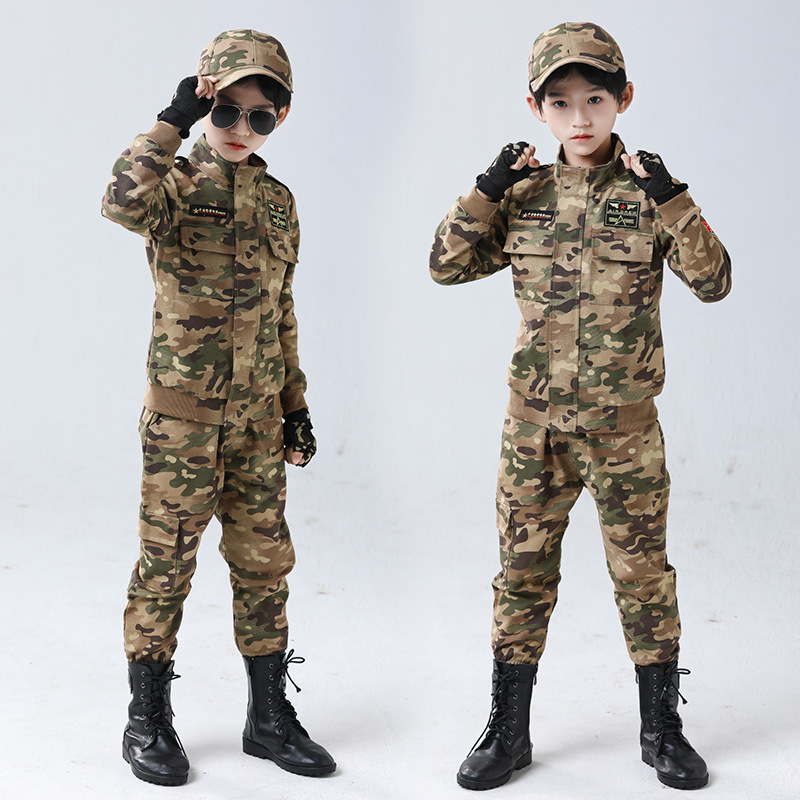 2288 Kamuflaažülikonna komplekt lastele, poistele mõeldud õuesõpradele mõeldud lahinguvorm, erivägede kamuflaažõues seiklusteks väikelastele