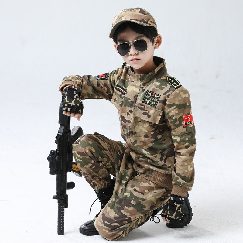 2288 Kamuflaažülikonna komplekt lastele, poistele mõeldud õuesõpradele mõeldud lahinguvorm, erivägede kamuflaažõues seiklusteks väikelastele