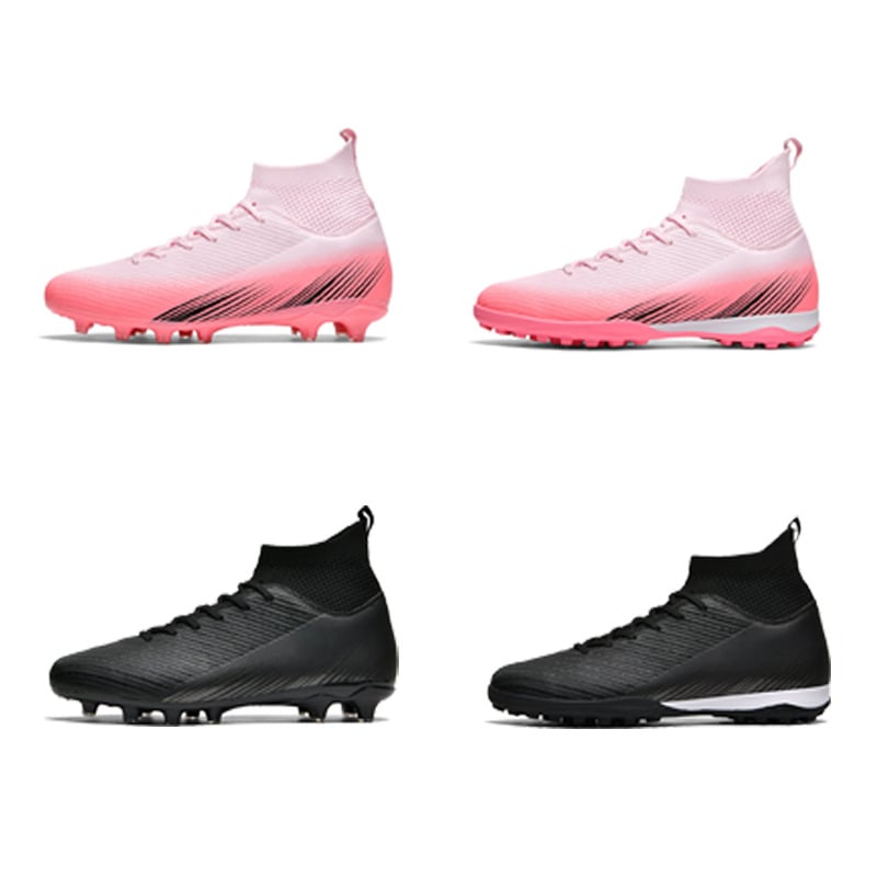 Határokon átnyúló nagykereskedelmi új magas szárú Ag hosszú szöges Tf törött szöges profi futballcipők csúszásmentes kopásálló játék edzőcipők férfiaknak