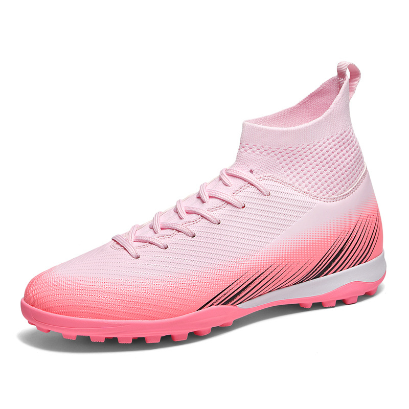 Határokon átnyúló nagykereskedelmi új magas szárú Ag hosszú szöges Tf törött szöges profi futballcipők csúszásmentes kopásálló játék edzőcipők férfiaknak