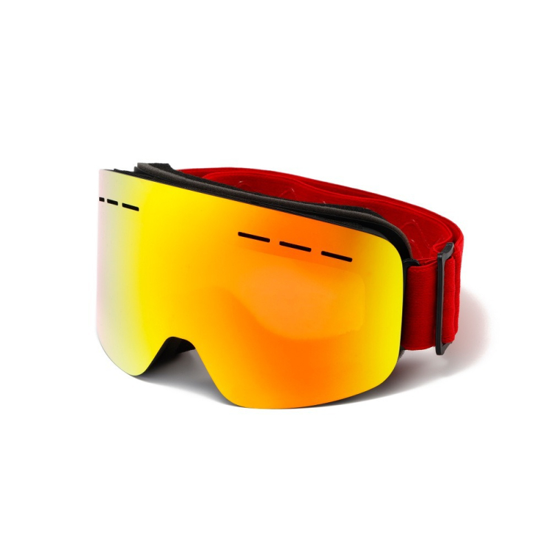 Dvigubo sluoksnio poliarizuoti cilindriniai slidinėjimo akiniai, atsparūs rasojimui, veidrodinio dėklo formos, tinkantys lauko alpinizmui, sniegui ir vėjui, H3051