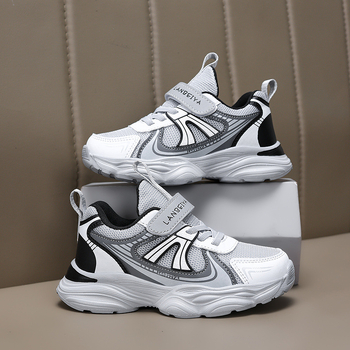 Νέα αθλητικά παπούτσια για αγόρια του 2025, αναπνεύσιμα, ελαφριά, με μαλακό πάτο και βέλκρο για φοιτητές