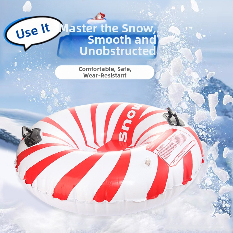 на склад на едро удебелени екологични PVC външни кръгли надуваеми ски пръстени за деца зимни експлозии ски играчки