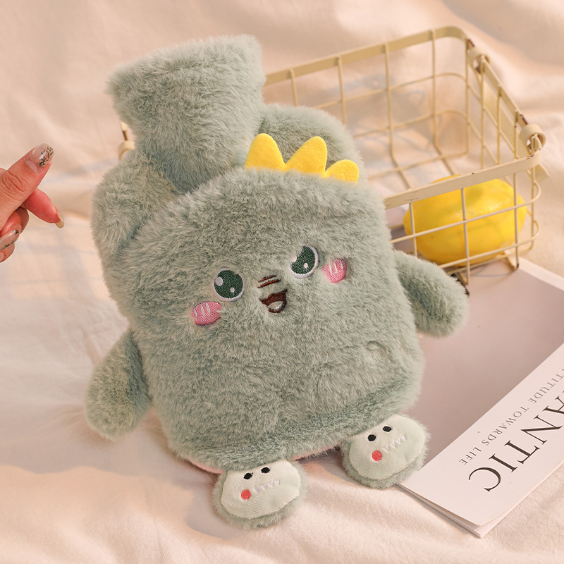 Jauna multfilmas plīša karstā ūdens soma, sabiezēta ūdens injekcija, studentu sieviešu silta rokassoma, dubultā roka, jauka, silta roka, dārgums, vairumtirdzniecība