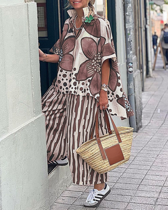 Amazoni piiriülene uus suvine sõltumatu jaama Euroopa ja Ameerika daamide rinnamikrofoniga lilleprindiga vabaaja moekostüüm