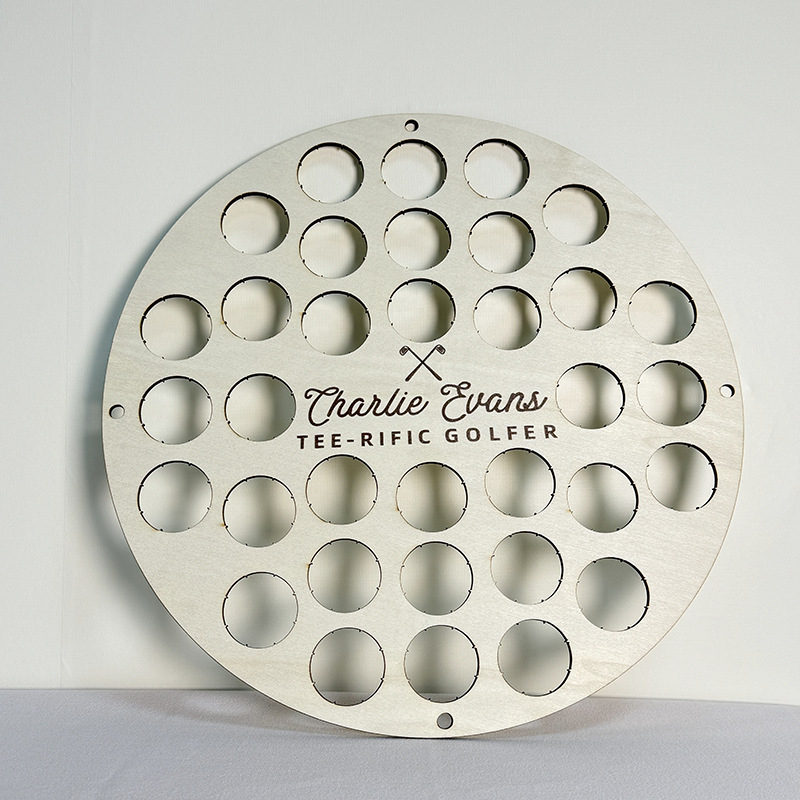 Piiriülene uus golfireegli golfiväljaku riiul puidust käsitöö dekoratiivne hoiureegli seinale riputatavad kaunistused