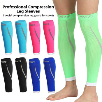 Pārrobežu sporta ikru aizsardzība Futbols Basketbols Fitness Sviedrus absorbējošas elpojošas kompresijas zeķes Elastīgas spiediena kāju aizsardzības kāju piedurknes