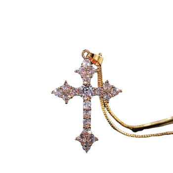 Amazoni uus kuum rist ripats Korea ilu mood elegantne trendikas kaelakee ristkristallkaelakee